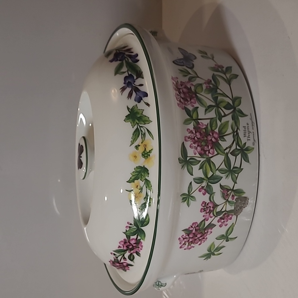Royal worcester herbs wild thyme and black mustard patterns  with lid